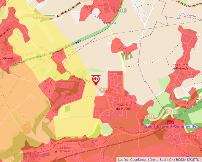 Carte Géoportail pour les drones de loisir