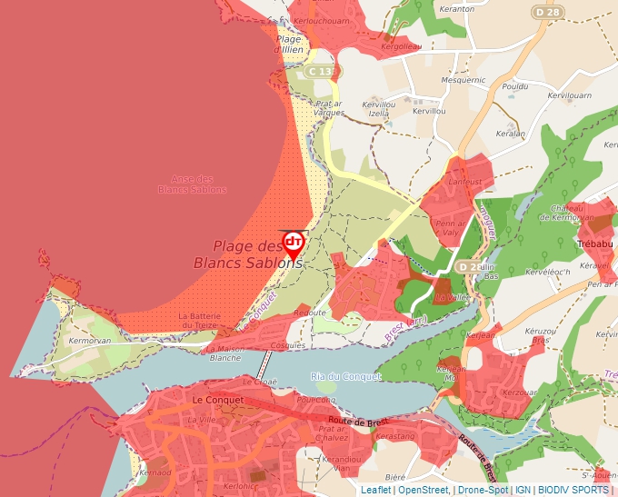 Carte Géoportail pour les drones de loisir