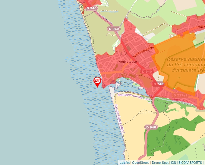 Carte Géoportail pour les drones de loisir