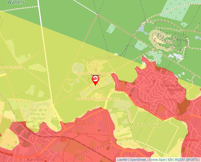 Carte Géoportail pour les drones de loisir