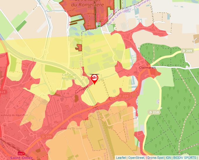 Carte Géoportail pour les drones de loisir