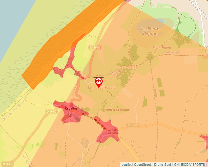 Carte Géoportail pour les drones de loisir