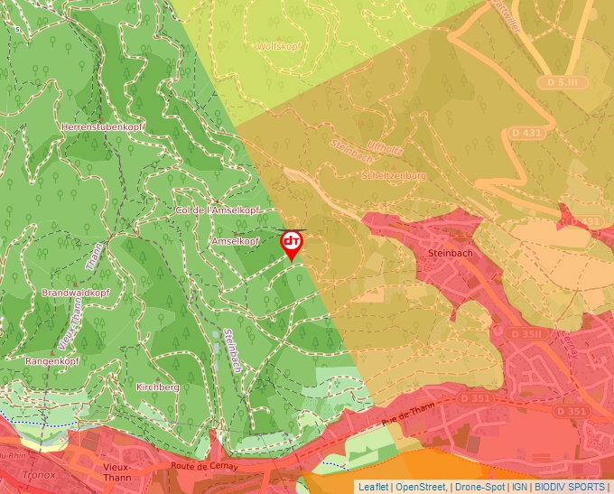 Carte Géoportail pour les drones de loisir