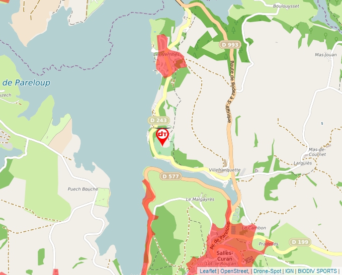 Carte Géoportail pour les drones de loisir