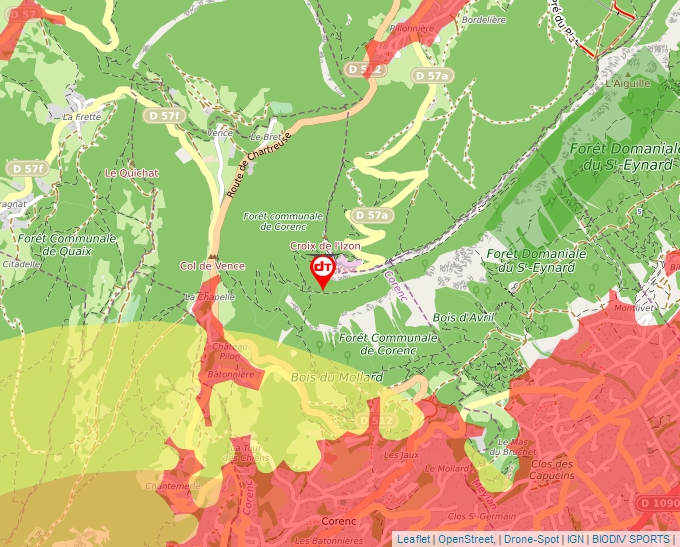 Carte Géoportail pour les drones de loisir