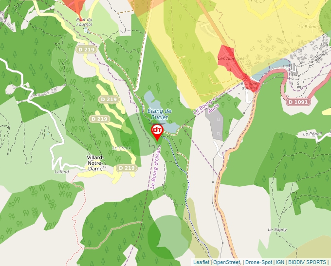 Carte Géoportail pour les drones de loisir