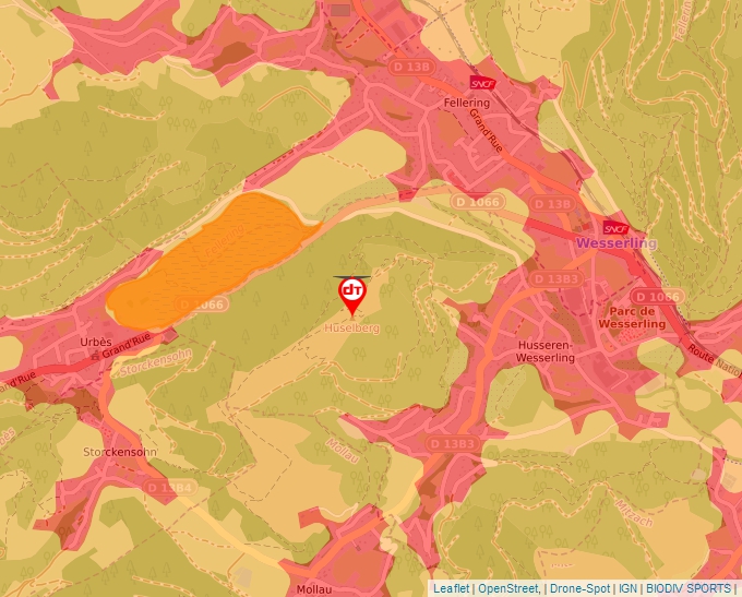 Carte Géoportail pour les drones de loisir