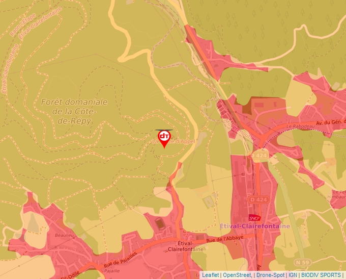 Carte Géoportail pour les drones de loisir