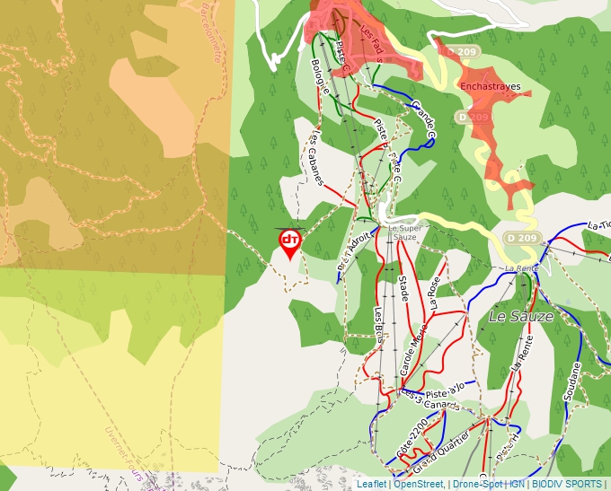 Carte Géoportail pour les drones de loisir
