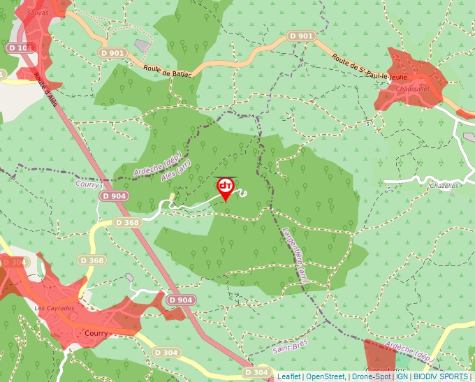 Carte Géoportail pour les drones de loisir