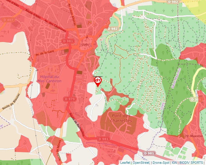 Carte Géoportail pour les drones de loisir