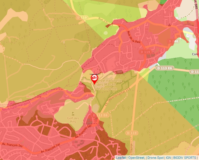 Carte Géoportail pour les drones de loisir