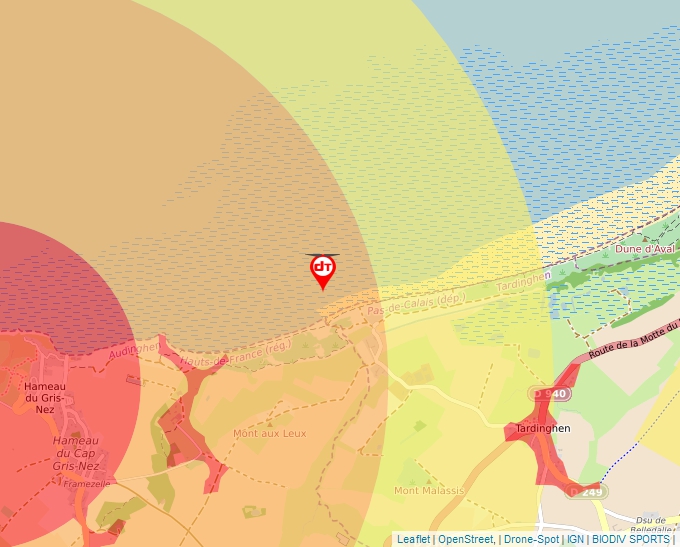 Carte Géoportail pour les drones de loisir