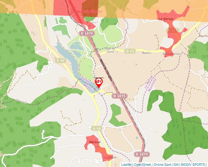 Carte Géoportail pour les drones de loisir