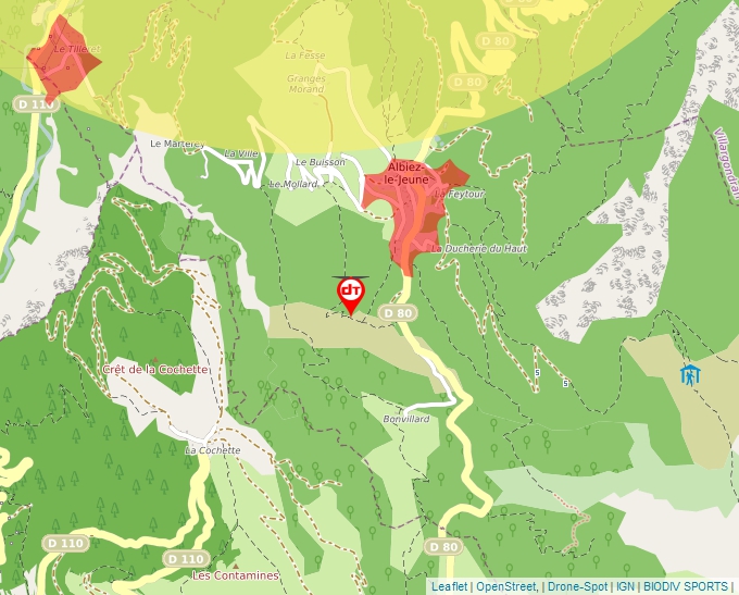 La carte GeoPortail