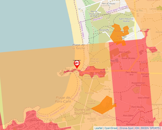 Carte Géoportail pour les drones de loisir