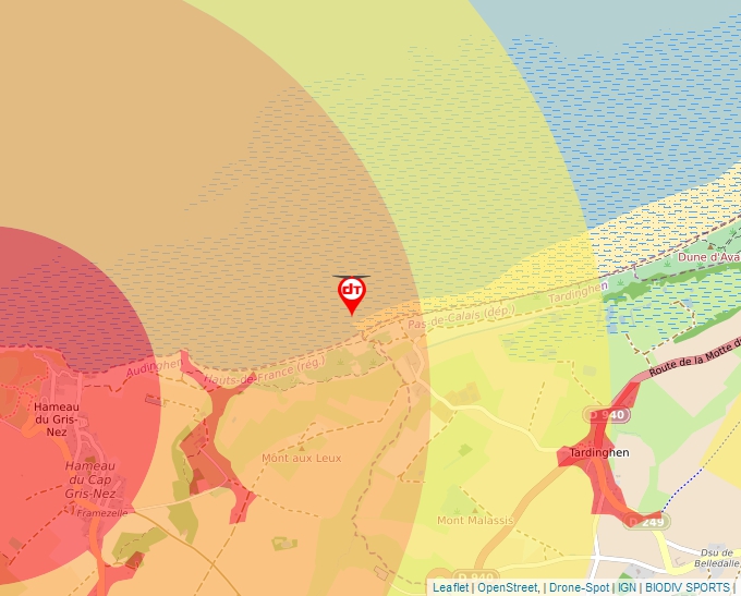 Carte Géoportail pour les drones de loisir
