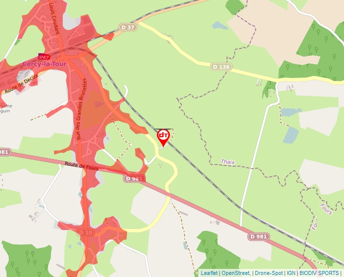 Carte Géoportail pour les drones de loisir