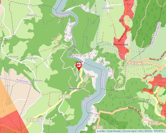 Carte Géoportail pour les drones de loisir
