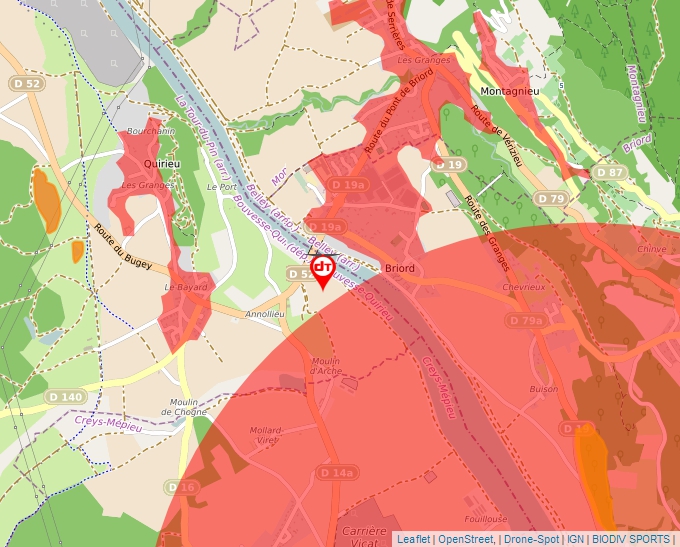 Carte Géoportail pour les drones de loisir