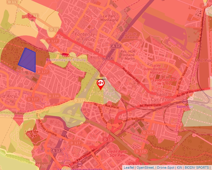 Carte Géoportail pour les drones de loisir